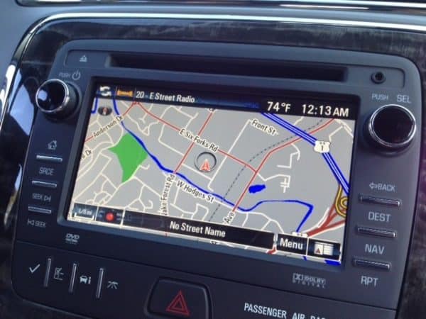 2013 buick enclave intellilink navigation system screen