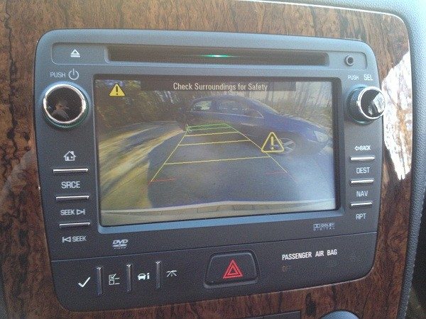 2013 traverse backup screen