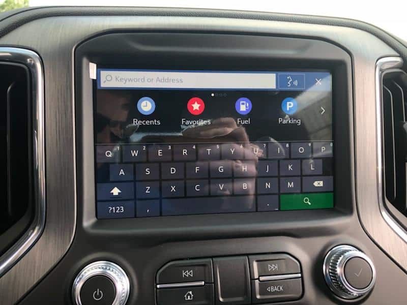 2019 GMC Sierra Address Entry