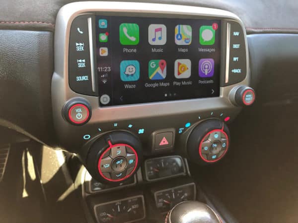 Chevy Camaro AutoPlay Interface On Screen