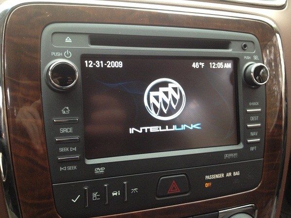 buick enclave intellilink screen