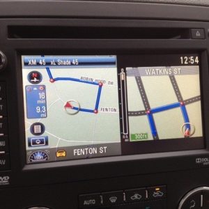 gm hard drive navigation split map