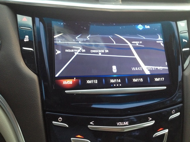 Cadillac CUE Factory Navigation System Screen