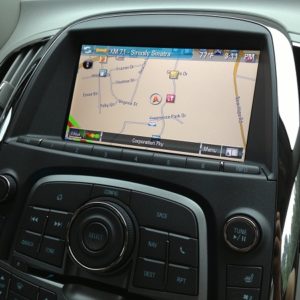Buick Lacrosse Navigation display screen