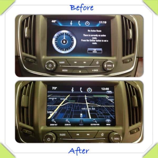 regal before after onstar to map