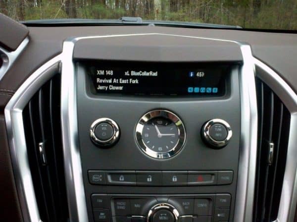 srx xm screen with screen down