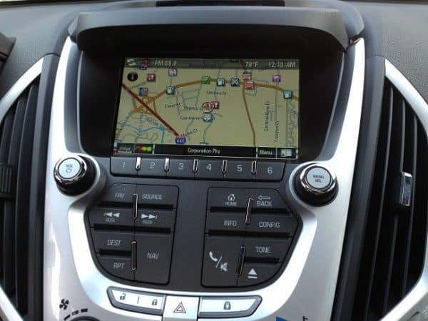 GMC Terrain Map display