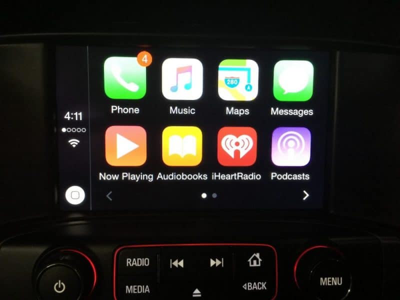 apple carplay screen