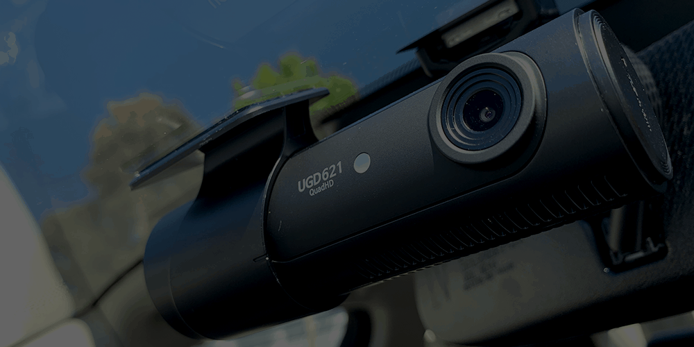 UGD 2 Channel Dash Cam with GPS  Front and Rear Traffic Recording