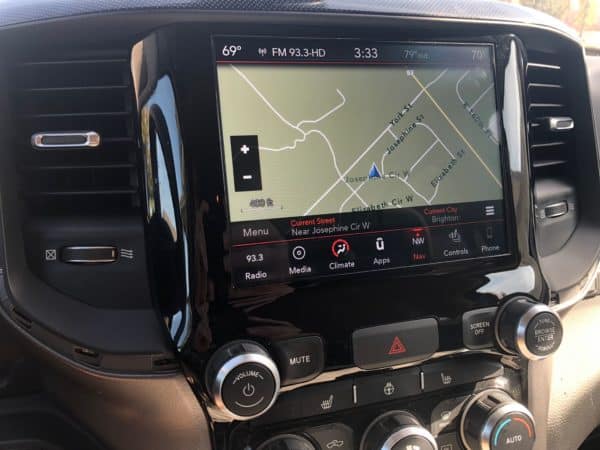 Ram truck 8 inch touchscreen