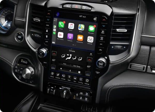 about dodge ram apple carplay android auto