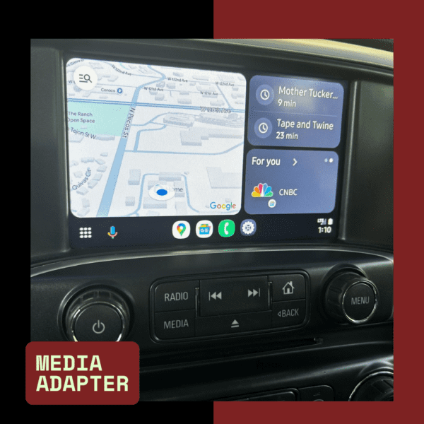 google maps on car screen