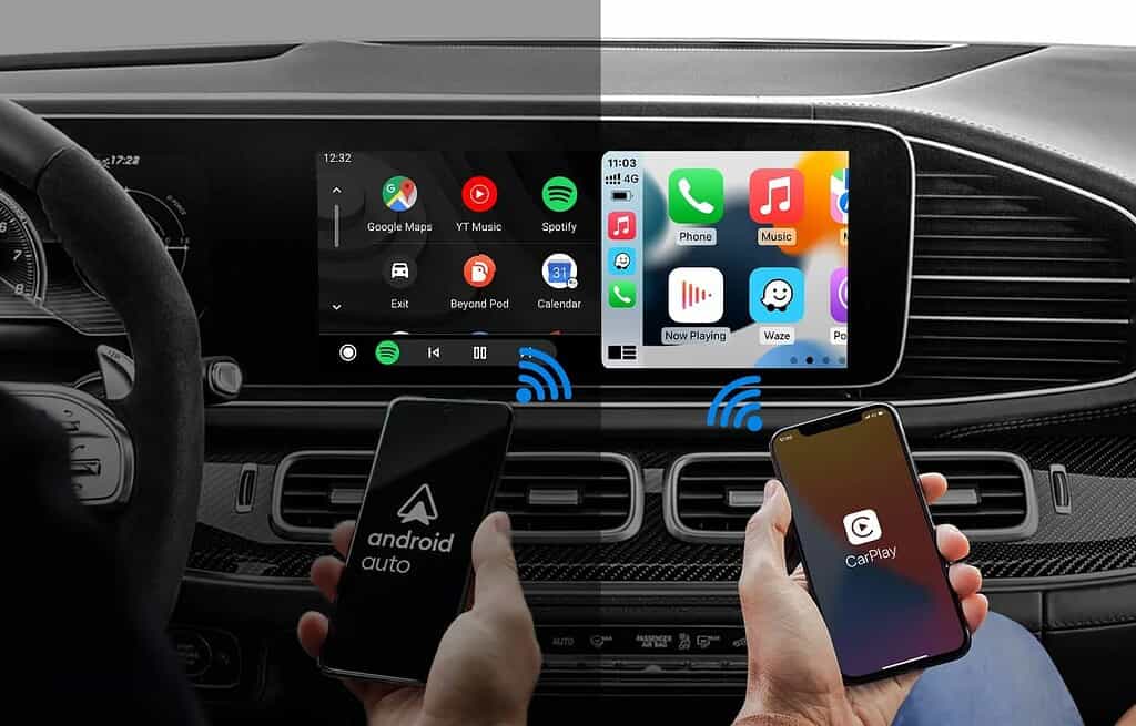 Wireless carplay and android auto adapter screen sample