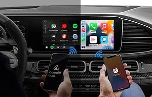 Wireless carplay and android auto adapter screen sample