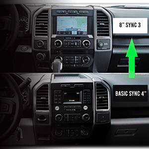 4" ford sync to 8" sync 3